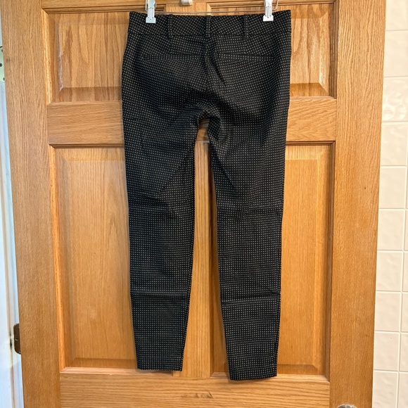 New York & Company Women’s Stretch Pants Size 0 - Black w/ Patterned Polka Dots - Picture 3 of 6